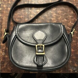 Chic Black Leather Crossbody Bag